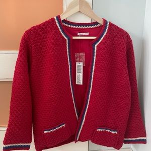 NWT Frances Valentine Red Cardi